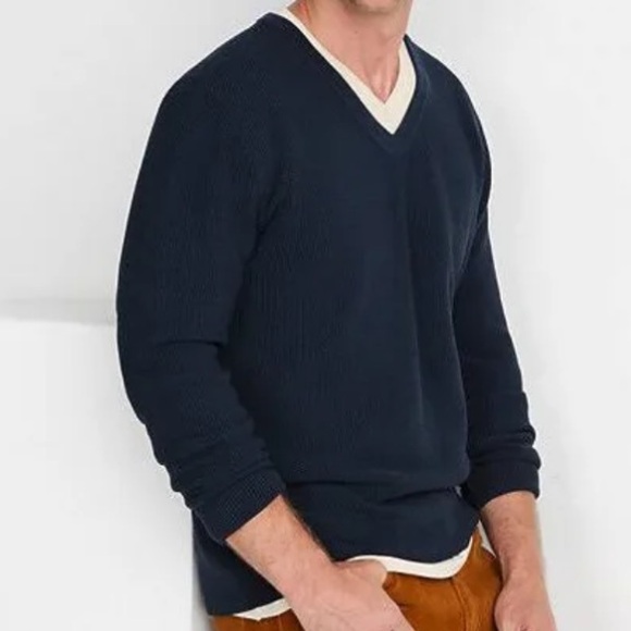 Lands’ End Cashmere V-Neck Sweater